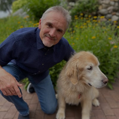John and his sweet dog Kodi